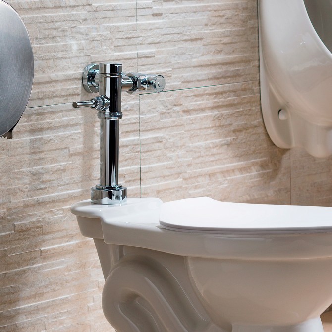 Fluxómetro mecánico para inodoro palanca de 4.8 lts indirecto 23031000 VAINSA